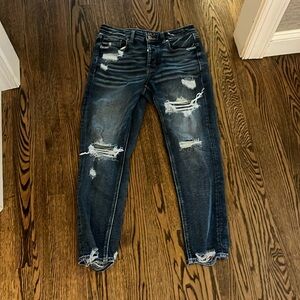 American eagle stretch ripped jeans
